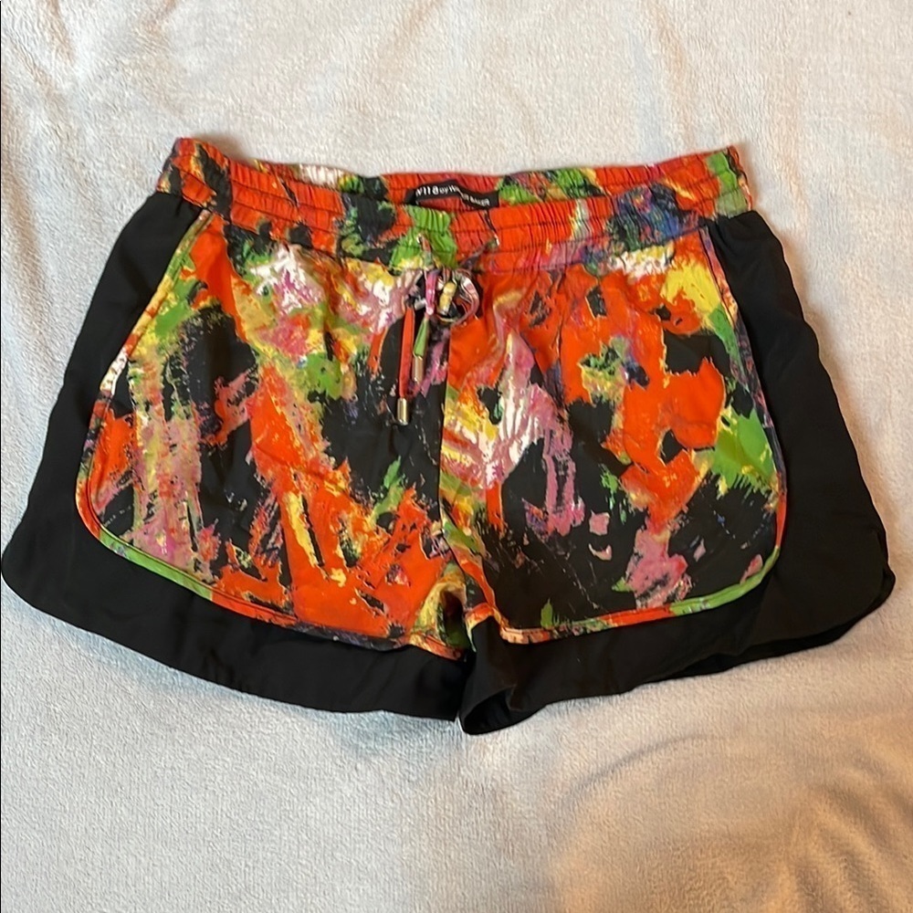 W118 by Walter Baker Black Pattern Shorts